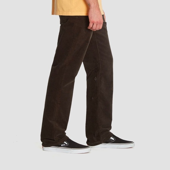 VOLCOM SOLVER 5 POCKET CORDUROY PANTS DARK BROWN SIZE 28 - Picture 2 of 11